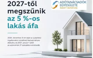 2027-től megszűnik az 5%-os lak&aacute;s&aacute;fa