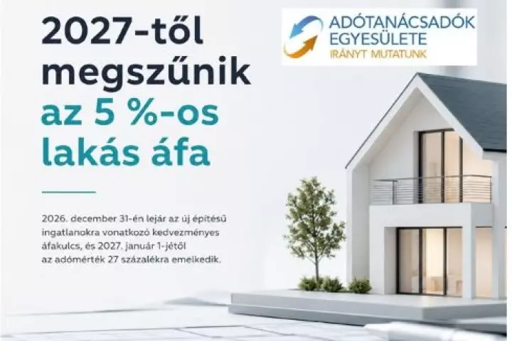 2027-től megszűnik az 5%-os lak&aacute;s&aacute;fa