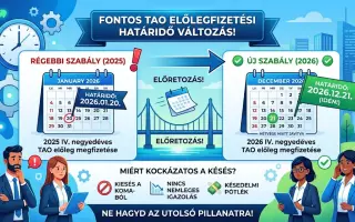 Figyelem, v&aacute;ltoz&aacute;s a t&aacute;rsas&aacute;gi ad&oacute;előleg-fizet&eacute;si k&ouml;telezetts&eacute;gben - Decemberre tol&oacute;dik előre a negyedik negyed&eacute;ves hat&aacute;ridő