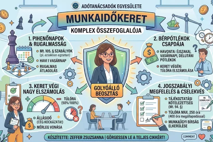 ⏱ A munkaidőkeret &eacute;s a rendk&iacute;v&uuml;li munkaidő elsz&aacute;mol&aacute;s&aacute;nak kritikus pontjai a gyakorlatban