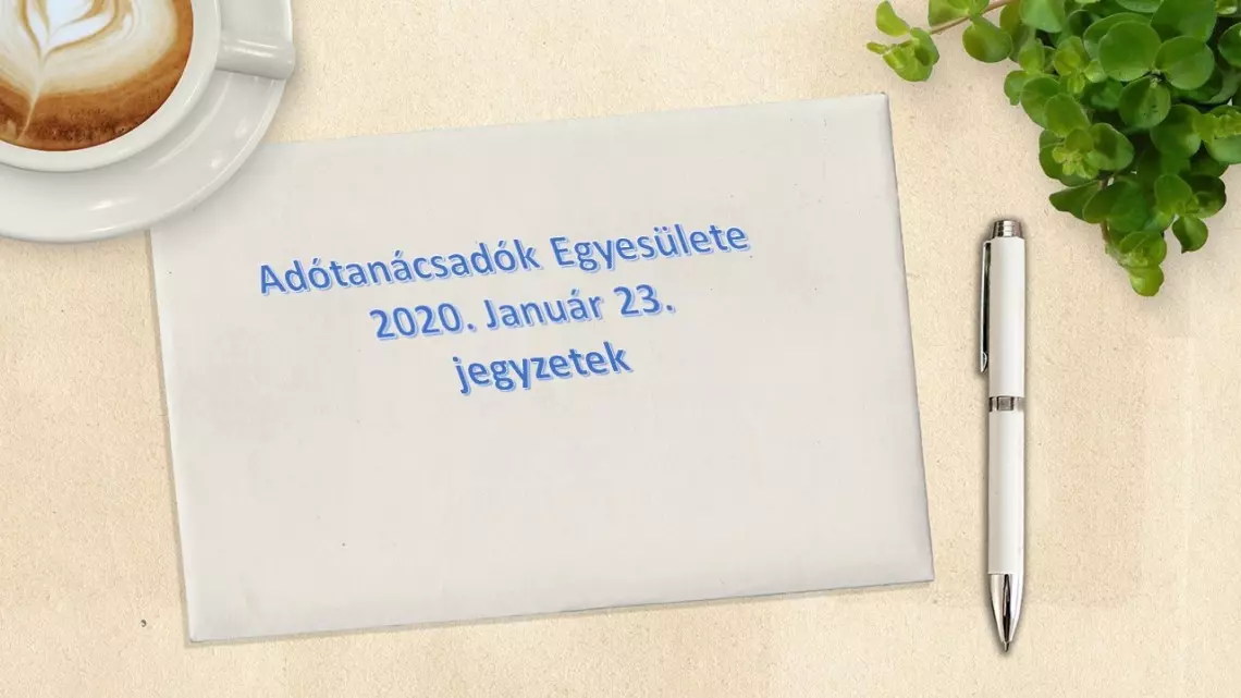 2020 évi adó TB - SZOCHO törvényváltozások -jegyzetek