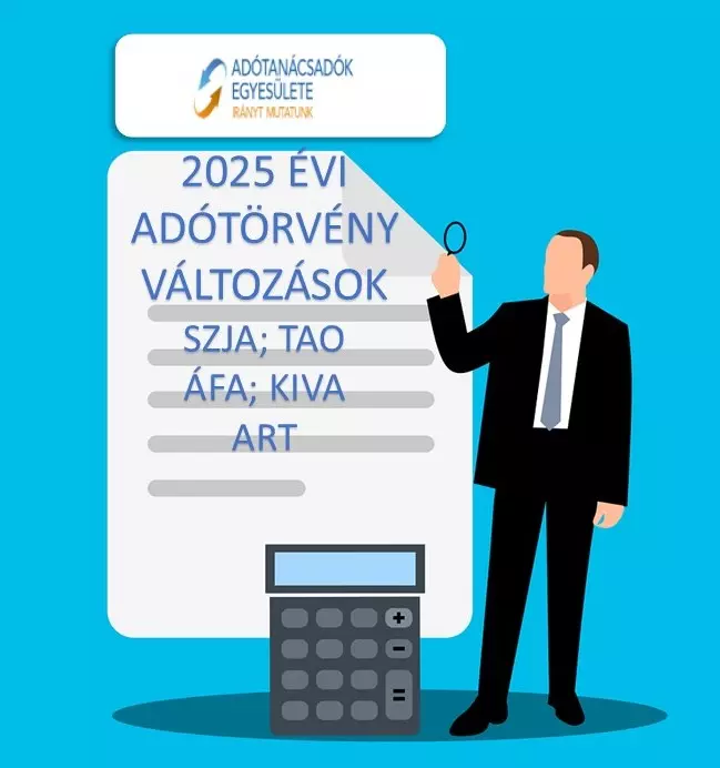 Adótörvény-változások 2025-segédanyag