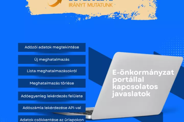 E-&ouml;nkorm&aacute;nyzat port&aacute;llal kapcsolatos ad&oacute;kamarai javaslatok