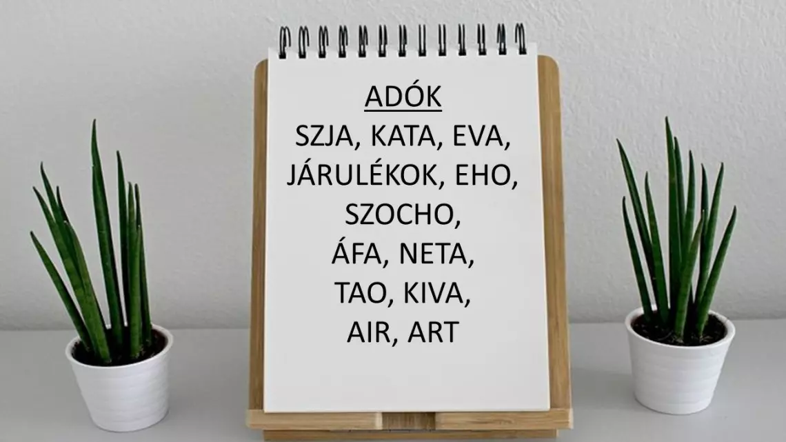 A kkv-kat érintő egyes adóváltozások - kreditpontos továbbképzés -jegyzetek