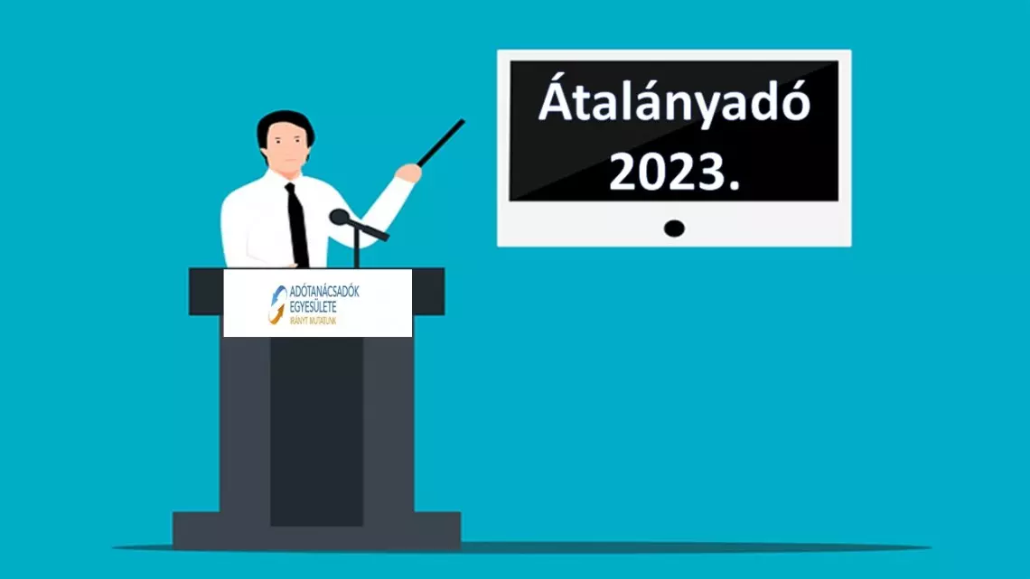Egyéni vállalkozók átalányadózása 2023 - segédanyag