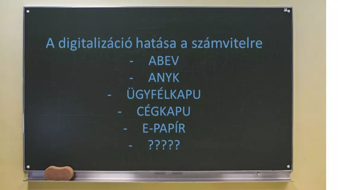 A digitalizáció hatása a számvitelre - jegyzetek