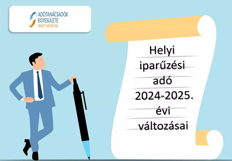 Helyi iparűzési adó 2024-2025. évi változásai, a 2024. adóévi iparűzési adó megállapítása-segédanyag