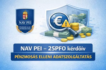 NAV PEI 25PFO k&eacute;rdő&iacute;v - seg&eacute;danyag
