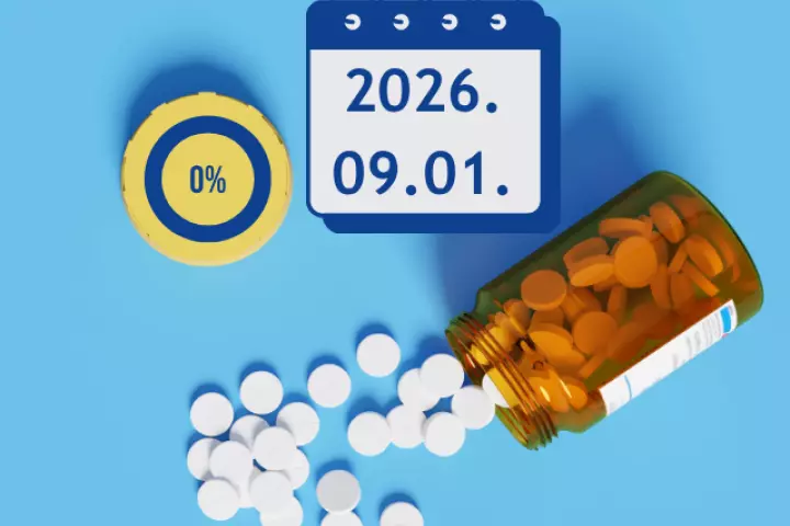 Gy&oacute;gyszerek &aacute;f&aacute;ja 2026.09.01-től