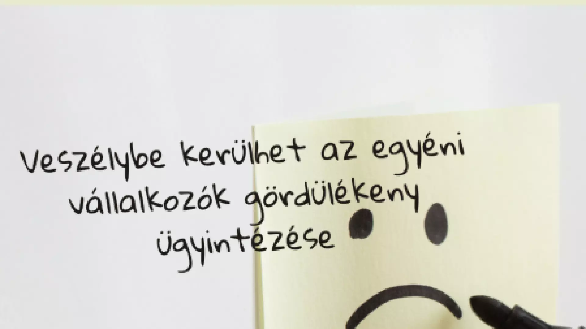Vesz&eacute;lybe ker&uuml;lhet az egy&eacute;ni v&aacute;llalkoz&oacute;k g&ouml;rd&uuml;l&eacute;keny &uuml;gyint&eacute;z&eacute;se