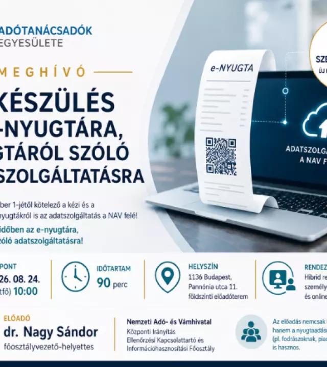 Felk&eacute;sz&uuml;l&eacute;s az e-nyugt&aacute;ra &eacute;s a nyugt&aacute;r&oacute;l sz&oacute;l&oacute; adatszolg&aacute;ltat&aacute;sra k&eacute;p