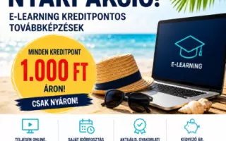 🔥 Ny&aacute;ri kreditpont-v&aacute;s&aacute;r! Most minden e-learning kreditpont csak 1.000 Ft!
