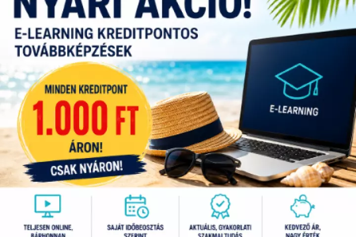 🔥 Ny&aacute;ri kreditpont-v&aacute;s&aacute;r! Most minden e-learning kreditpont csak 1.000 Ft!