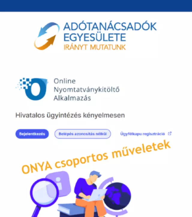 ONYA csoportos műveletek